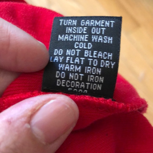 Rafaella PM cowl neck red tee with stud decoration - Picture 7 of 7